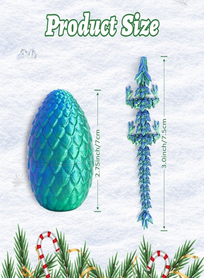 Flavery 3D Printed Dragon Eggs - 24 PCS Mini 3D Printed Toys, Flexible Dragon Inside, Cute Christmas, Birthday Gift, Collectibles for Adults&Teens,3D Print Animals, Cute Desk Pets (Multicolor) - Image 5